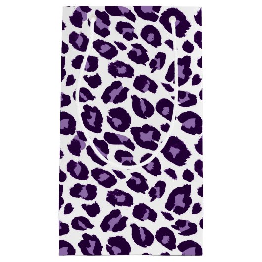Paarse leopard klein cadeauzakje (Voorkant)