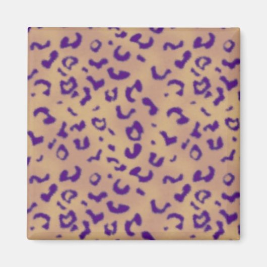 Paarse leopard magneet (Voorkant)