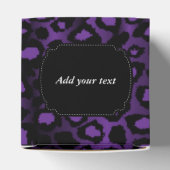 Paarse leopard Pattern Bedankdoosjes (Bovenkant)