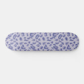 Paarse leopard Pattern Digital Lavender Skateboard (Horizontaal)