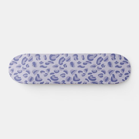 Paarse leopard Pattern Digital Lavender Skateboard (Horizontaal)
