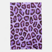 Paarse leopard Pattern Theedoek (Verticaal)