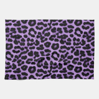 Paarse leopard Spots Print Patroon Theedoek