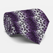 PAARSE LEOPARD STROPDAS (Opgerold)