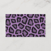 Paarse leopard visitekaartje (Achterkant)