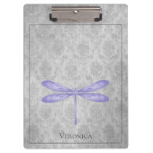 Paarse libel Damask Klembord (Voorkant)