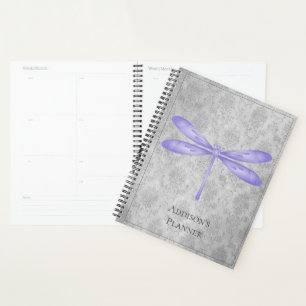 Paarse libel Damask Planner