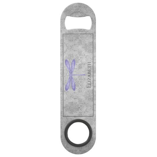 Paarse libel Damask Speed Flessenopener (Voorkant)