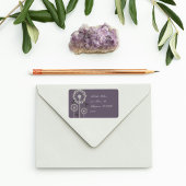 Paarse libellen Adres label