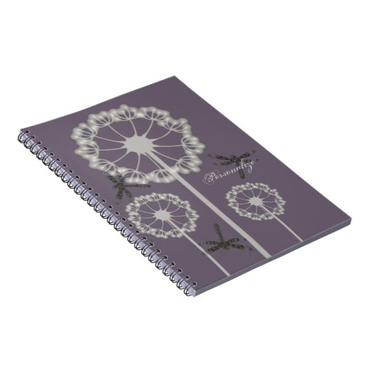 Paarse libellen Notitieboek (Rechterzijde)