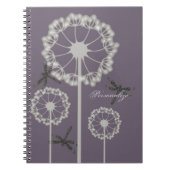 Paarse libellen Notitieboek (Voorkant)