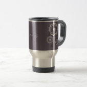 Paarse libellen Travel Mug Reisbeker (Voorkant rechts)