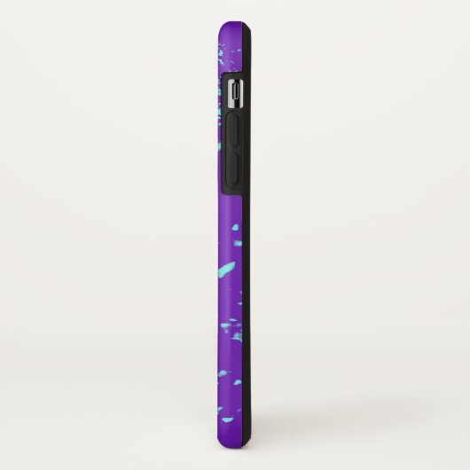 Paarse lichtblauwe doedels Case-Mate iPhone case (Achterkant/links)
