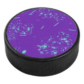 Paarse lichtblauwe doedels hockey puck (3/4)