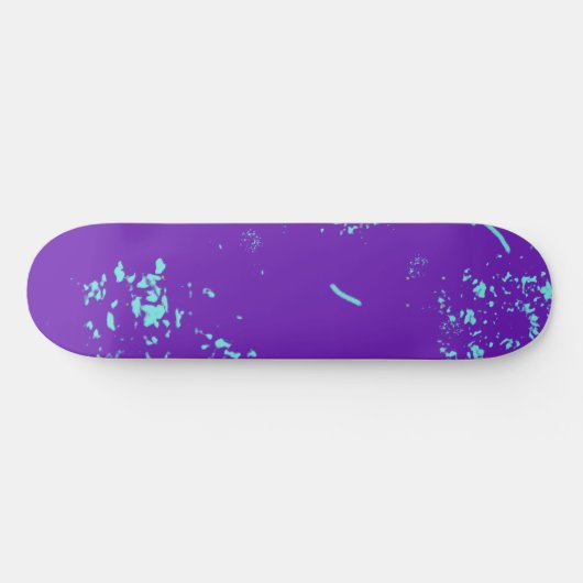 Paarse lichtblauwe doedels skateboard (Horizontaal)