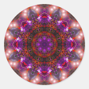 Paarse Light Mandala Sticker