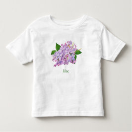 Paarse lila botanische waterverf kinder shirts
