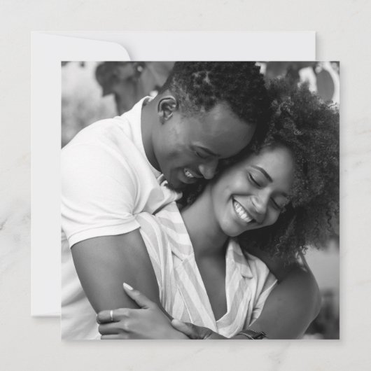 Paarse Lila bruiloft Bewaar de datum Fotokaart Kaart (Achterkant)