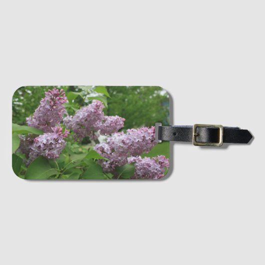 Paarse Lila Bunch Bagagelabel (Voorkant (horizontaal))