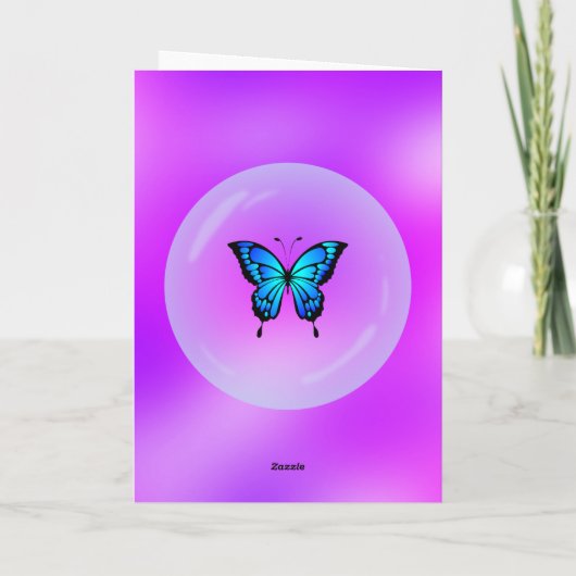 Paarse Lila denken van u boho modern trendy Bedankkaart (Achterkant)