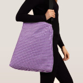 " PAARSE LILA GINGHAM-CONTROLES" CROSSBODY TAS (Dichtbij)