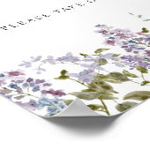 Paarse Lila gunsten teken Poster (Hoek)