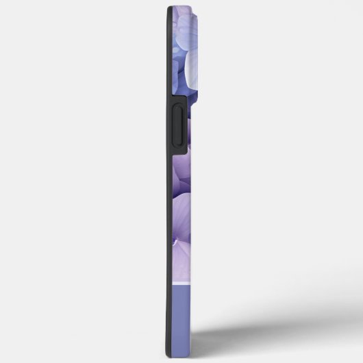 Paarse Lila  Hydrangea Monogram Case-Mate iPhone Case (Achterkant / Rechts)