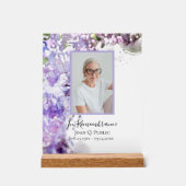 Paarse Lila Waterverf van de ventilator Acryl Bord (Voorkant)