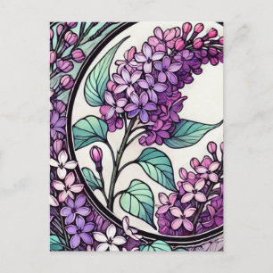 Paarse Lilacs Briefkaart