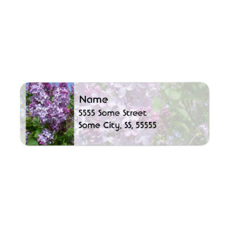 Paarse Lilacs Etiket