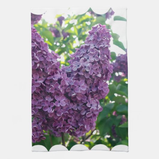 Paarse Lilacs Kitchen Towel Theedoek (Verticaal)