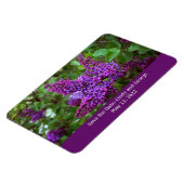 Paarse Lilacs op een lentedag - Bewaar de datum Magneet (Linkerzijde)