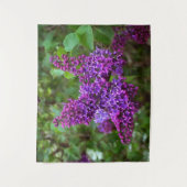 Paarse Lilacs op een lentedag Wandkleed (Voorkant)
