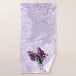 Paarse Lilacs Towel Set Bad Handdoek