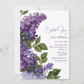 Paarse Lilacs-Vrijgezellenfeest Kaart (Voorkant)