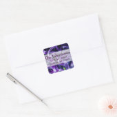 Paarse Lilies Wedding Return Label (Envelop)