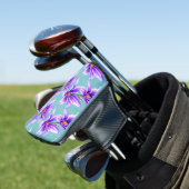 Paarse Lilly van het vallei Patroon Golfheadcover (Insitu)