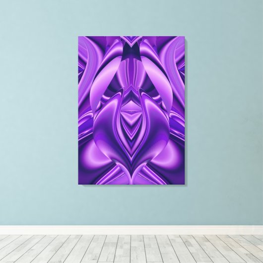 Paarse Lily Dream Canvas Afdruk (Insitu (Houten vloer))