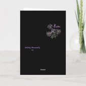 Paarse Lily - Feestdagen Kaart (Achterkant)