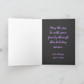 Paarse Lily - Feestdagen Kaart (Binnen)