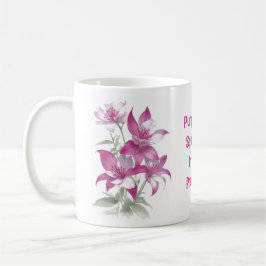 Paarse Lily Flowers Koffiemok