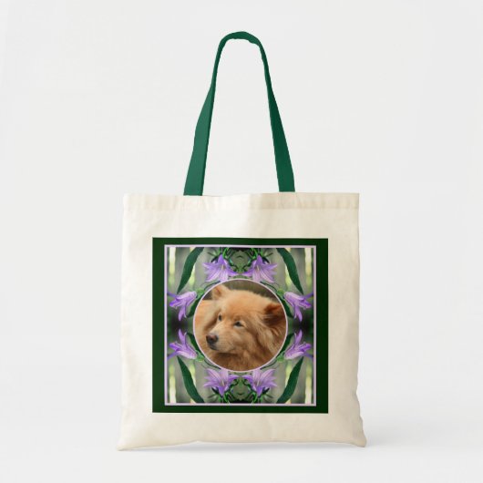 Paarse Lily Flowers Lijst Creëer Uw eigen foto Tote Bag (Voorkant)