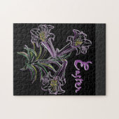 Paarse Lily - Legpuzzel (Horizontaal)