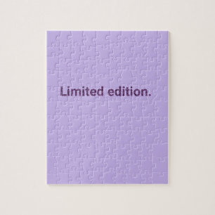 Paarse Limited Edition Legpuzzel