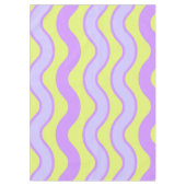 Paarse Limoen Groovy Stripe Levendige Lente Zomer Tafelkleed (Voorkant)