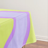 Paarse Limoen Groovy Stripe Levendige Lente Zomer Tafelkleed (Voorbeeld)