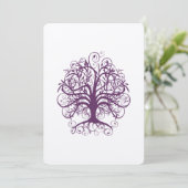 Paarse Limoen Weddenschap Inviteren Kaart (Staand voorkant)