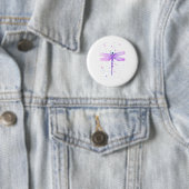 Paarse limonade ronde button 5,7 cm (In situ)
