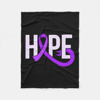 Paarse Lint Alzheimer Bewustzijn Fleece Deken
