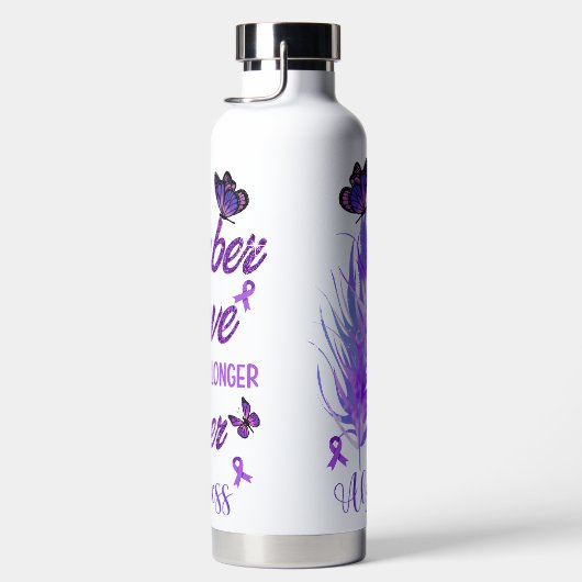 PAARSE LINT ALZHEIMERS BEWUSTZIJN EN ONDERSTEUNING WATERFLES (Rechts)